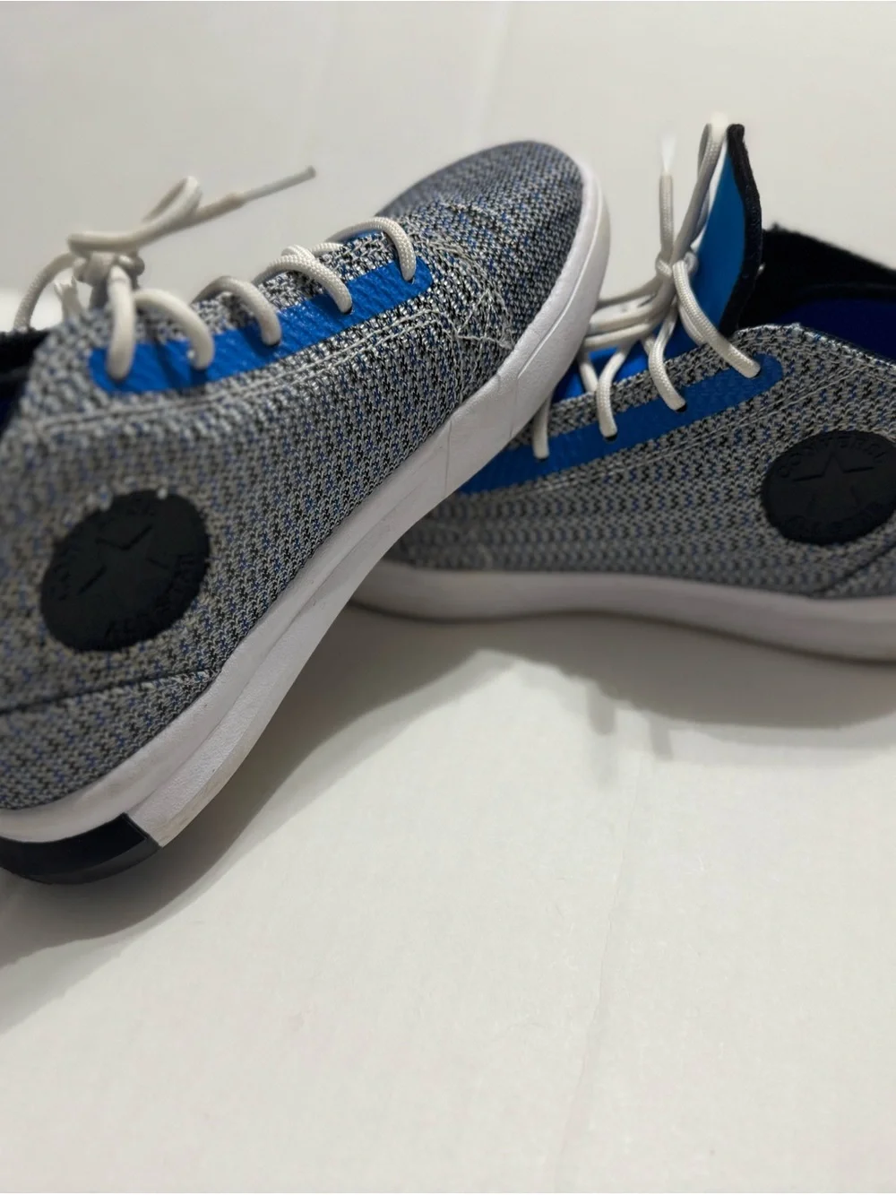 Converse Junior All Star Ultra Mid Grey Blue Athletic Sneakers Size 3